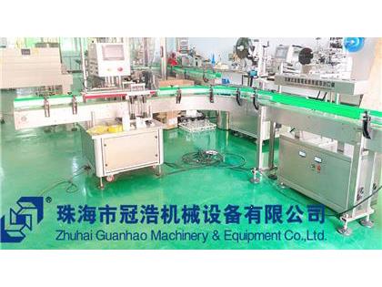 旋蓋機，鋁箔封口機，貼標機，噴碼機，整套生產線已完成生產送貨至客戶公司